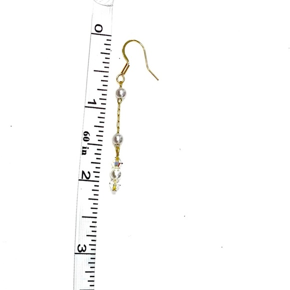 Handcrafted Rosary necklace and earrings with pearl detail - Picture 7 of 10